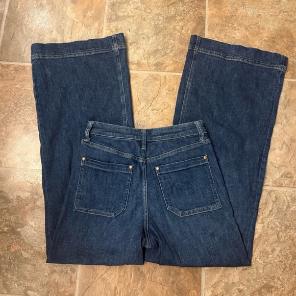 Maeve by Anthropologie Wide Leg Jeans Size 26 High Rise Stretch Denim - Picture 2 of 4